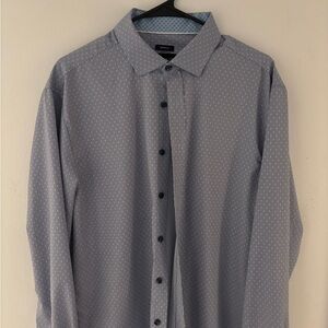Pronto Uomo Light Blue Patterned Dress Shirt